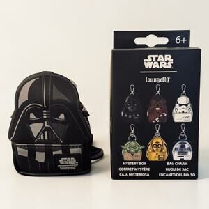 Loungefly Star Wars Darth Vader Mini Backpack Keychain Bag Charm NWT